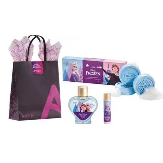 PRESENTE INFANTIL DISNEY FROZEN COM 3 ITENS AVON | Shopee Brasil
