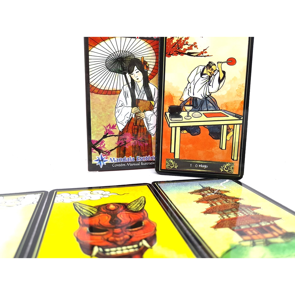 TARO様 Baralho Tarô Japonês Budista Ukiyo 78 Cartas Com Manual | Shopee