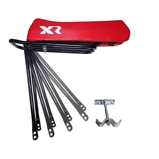 Banco Mobilete Caloi Xr + Garupa Bagageiro C/ Presilhas Para Bike Bicicleta Motorizada