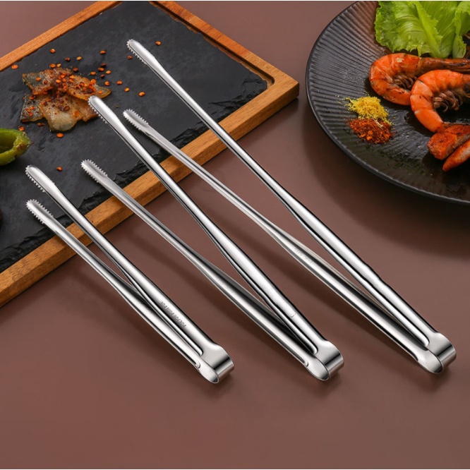 Pinças De Churrasco De Aço Inoxidável Clipe Estendido Comida Ferramentas De Cozinha