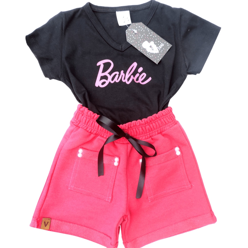 Conjunto verão infantil/juvenil feminino meninas shortinho+blusinha