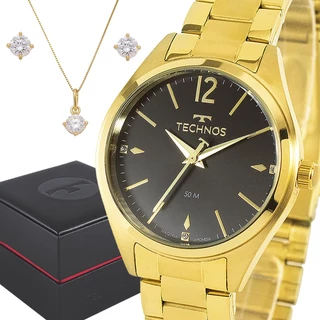 Relógio Technos Feminino Dourado Prova d