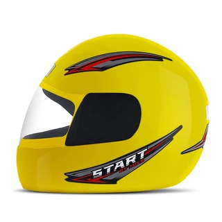 Capacete De Proteção Para Moto Original Mixs Modelo Start Fechado Amarelo Vermelho Laranja Branco Preto Rosa Azul Prata