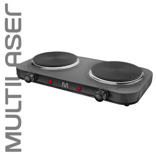 Fogão Elétrico Multilaser Gourmet Easy Cook Duo Preto 220V 2000w CE155