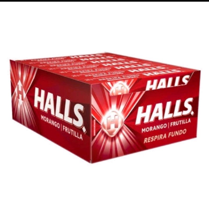 Halls display C/21 unidades (Escolha o sabor) | Shopee Brasil
