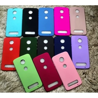 Kit - Capa Capinha Case + Película - Motorola Moto Z2 Play Silicone Aveludada com proteção de câmera