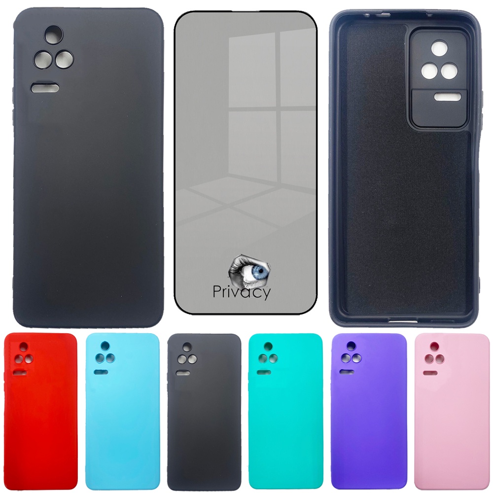 Kit Pelicula Privacidade Capa Veludo Compativel POCO F4