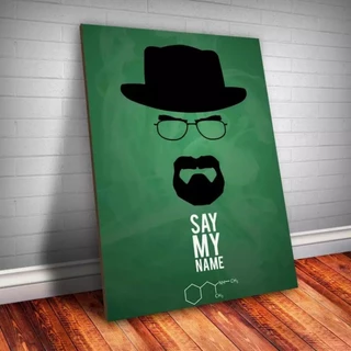 Quadro placa decorativa Breaking Bad-Say my Name 20x30 Alta Qualidade 4k