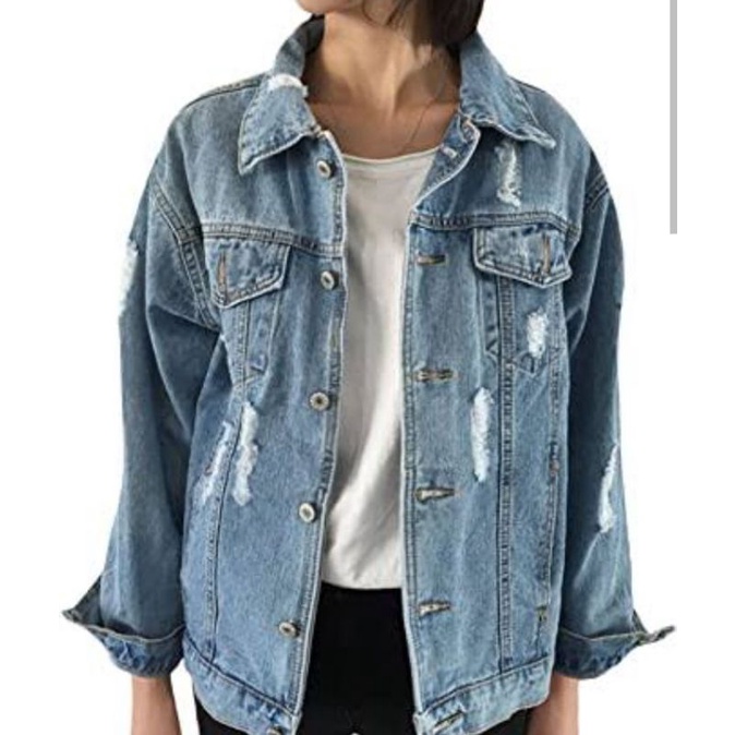 blasas e casacos jeans feminino foto real do produto