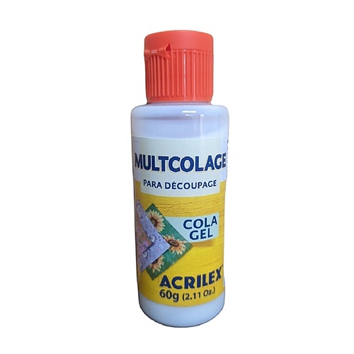 Multcolage Cola Gel para Decoupage Acrilex 60g Shopee Brasil