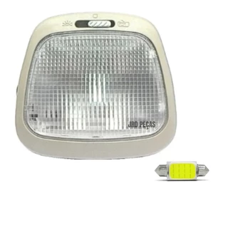 Lanterna Luz de Teto + Lampada Led Sem Temporizador Volkswagen Gol Parati Saveiro G2 G3 G4 1994 1995 1996 1997 1998 1999 2000 2001 a 2014