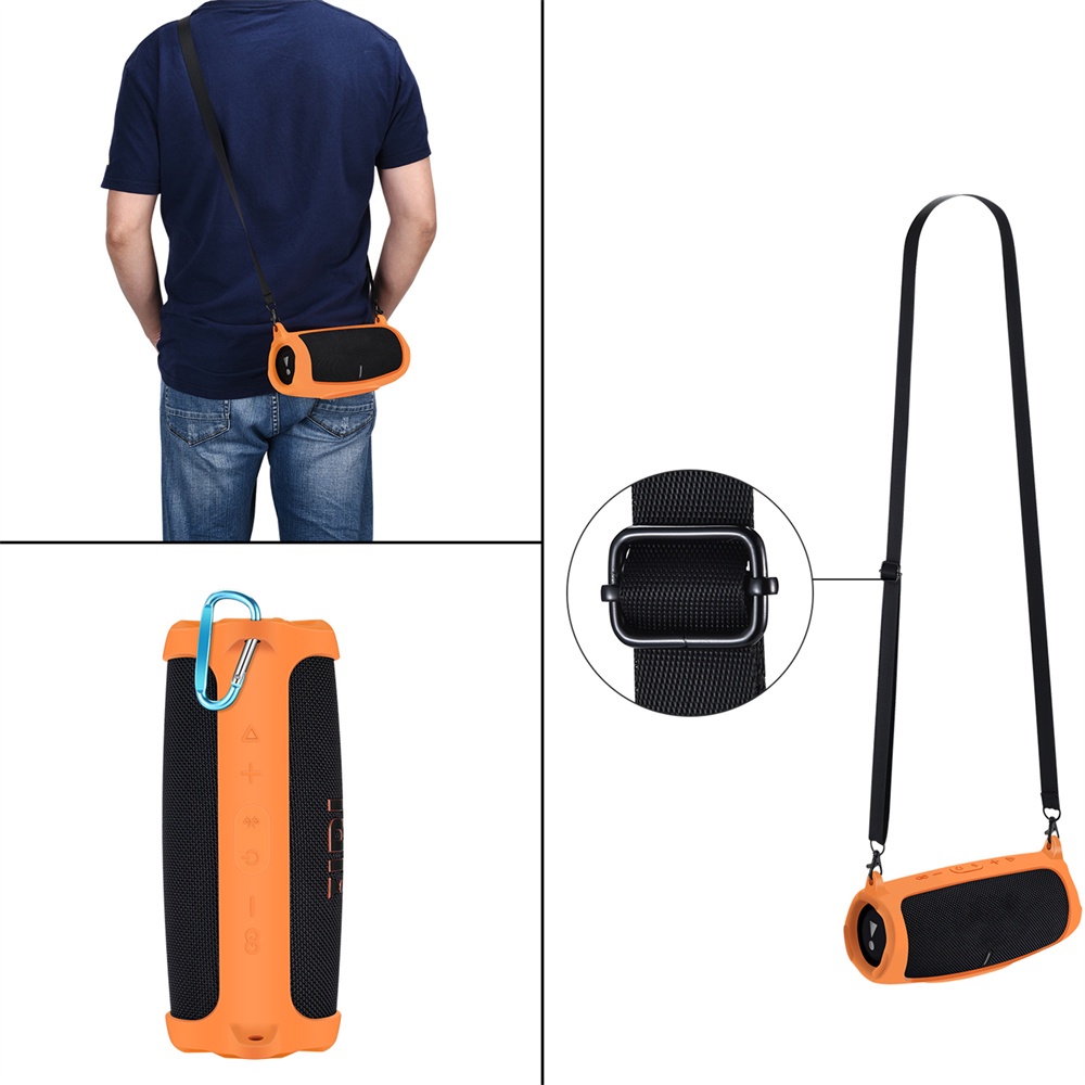 Housse Silicone Avec Bandoulière Pour Enceinte JBL Charge 5 - Protection Et Transport - Neuf