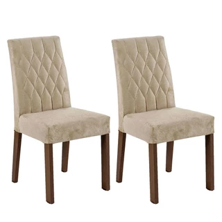 Kit 2 Cadeiras de Jantar Rustic/Imperial 4256 Madesa em Oferta na Shopee