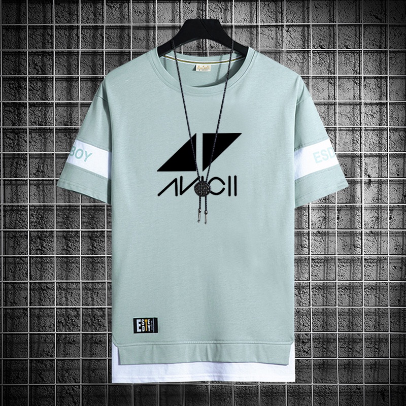 M-XXXL Nova Camiseta De Manga Curta Masculina De Verão DJ Suécia A