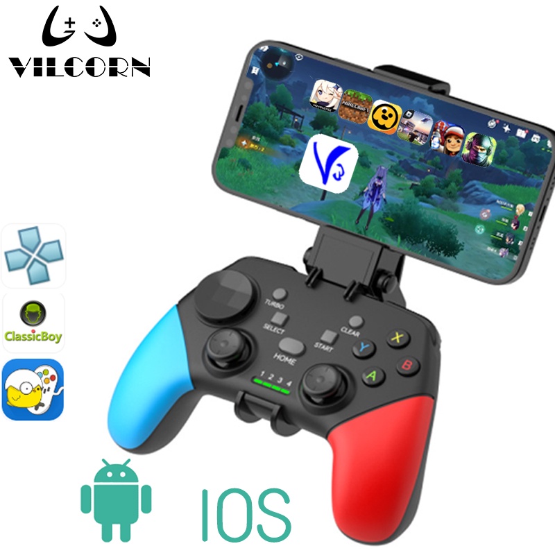 Gamepad Pro 5.0 sem fio e com bluetooth, controle para jogos para