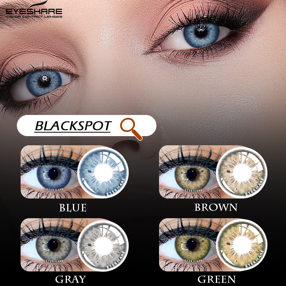 Eyeshare Pcs Para Lentes De Contato Coloridas Olhos Azul Anual Lindas