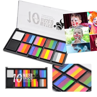 kit De Pintura De Corpo Facial À Base De Água Copa Do Mundo Pinturas De Rosto Maquillaje Corporal Natal Halloween Kids Maquiagem Especial Infantil