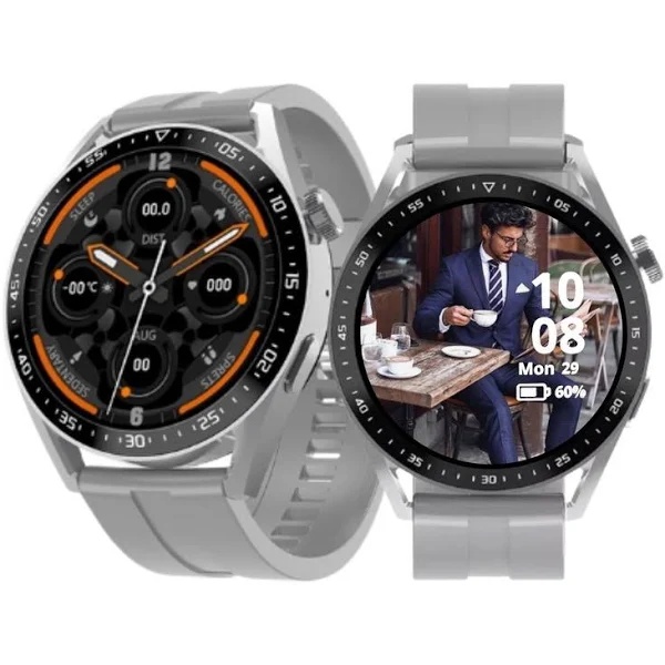 SmartWatches Relogio Inteligente Executivo Frequencia Cardiaca Smartband Wireless Charging HW3