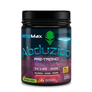 Kit 20 Pré-Treino Abduzido NitroMax 300g 200mg Cafeína Beta-Alanina Arginina