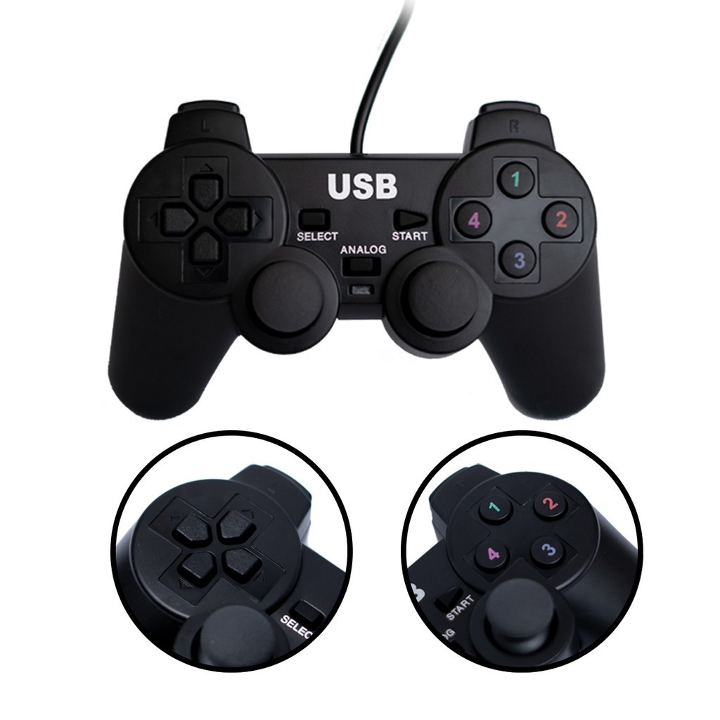 Controle Joystick Games Console e Computador Entrada Usb Shopee Brasil
