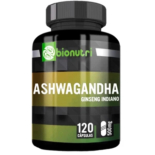 Ginseng Indiano Ashwagandha 500 Mg 120 Caps Importado - Bionutri