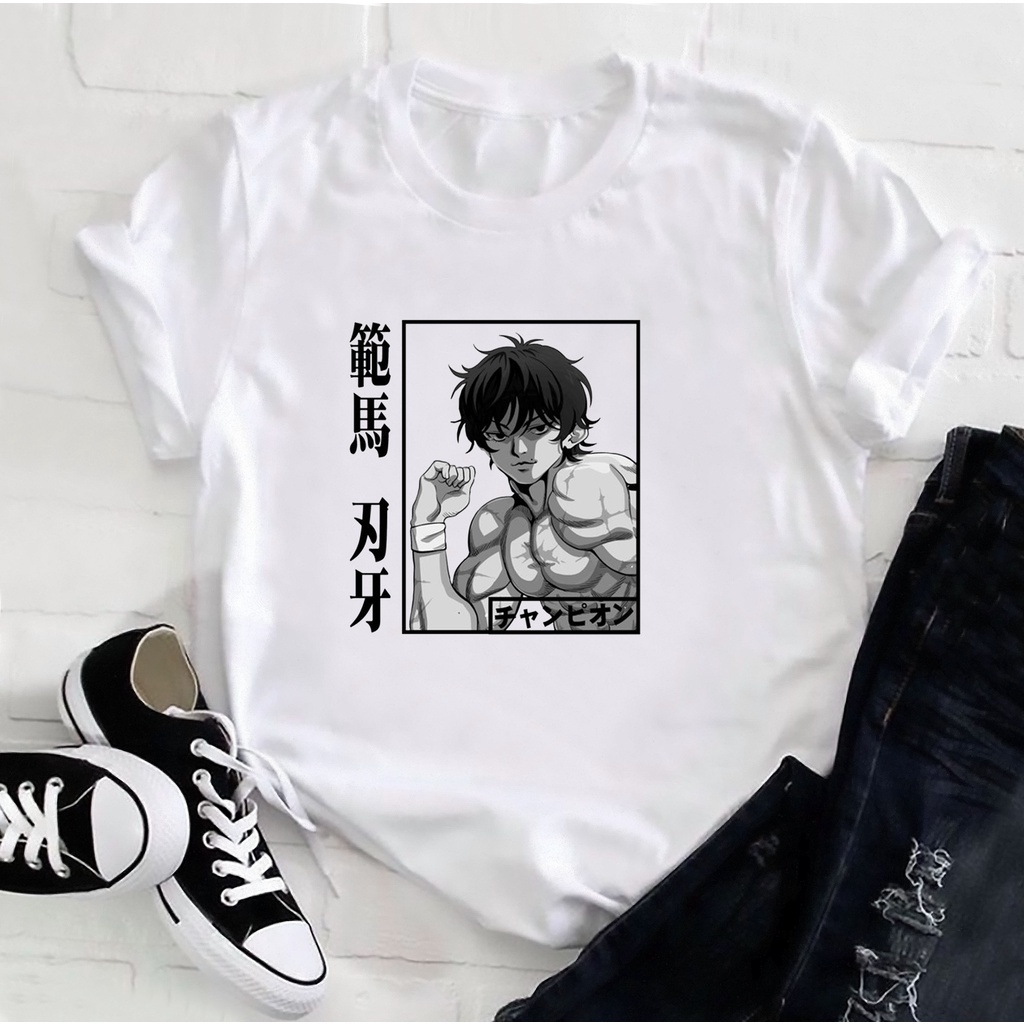 Camiseta Básica Camisa Baki Hanma The Grappler O Campeao Anime