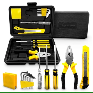 Kit de Ferramentas 11 Peças + Maleta Para Serviços Gerais Itens Básicos - Titanium