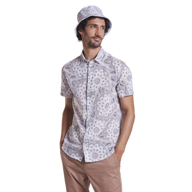 Camisa Mc Estampa Bandana Branca Reserva Shopee Brasil