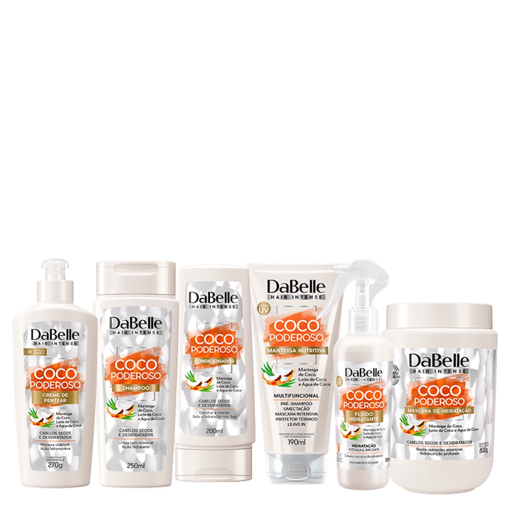 Kit DaBelle Hair Intense Coco Poderoso Full 800g (6 produtos) | Shopee ...