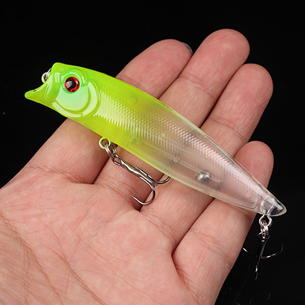 Kit 5 Isca Artificial Popper Superfície De Pesca 9,5cm 11,5g | Shopee ...