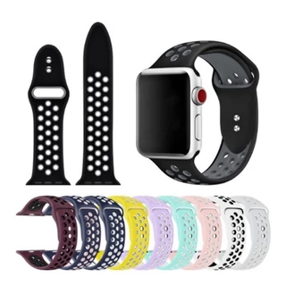 Pulseira com Furos Sport Furadinha de Silicone 38/40/41mm 42/44/45mm