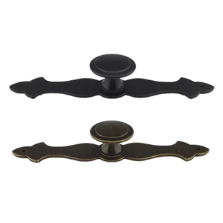 Kit de Puxadores com 4 unidades de móveis antigo Puxador vintage retro Puxadores de gaveta colonial Puxadores armário cristaleita