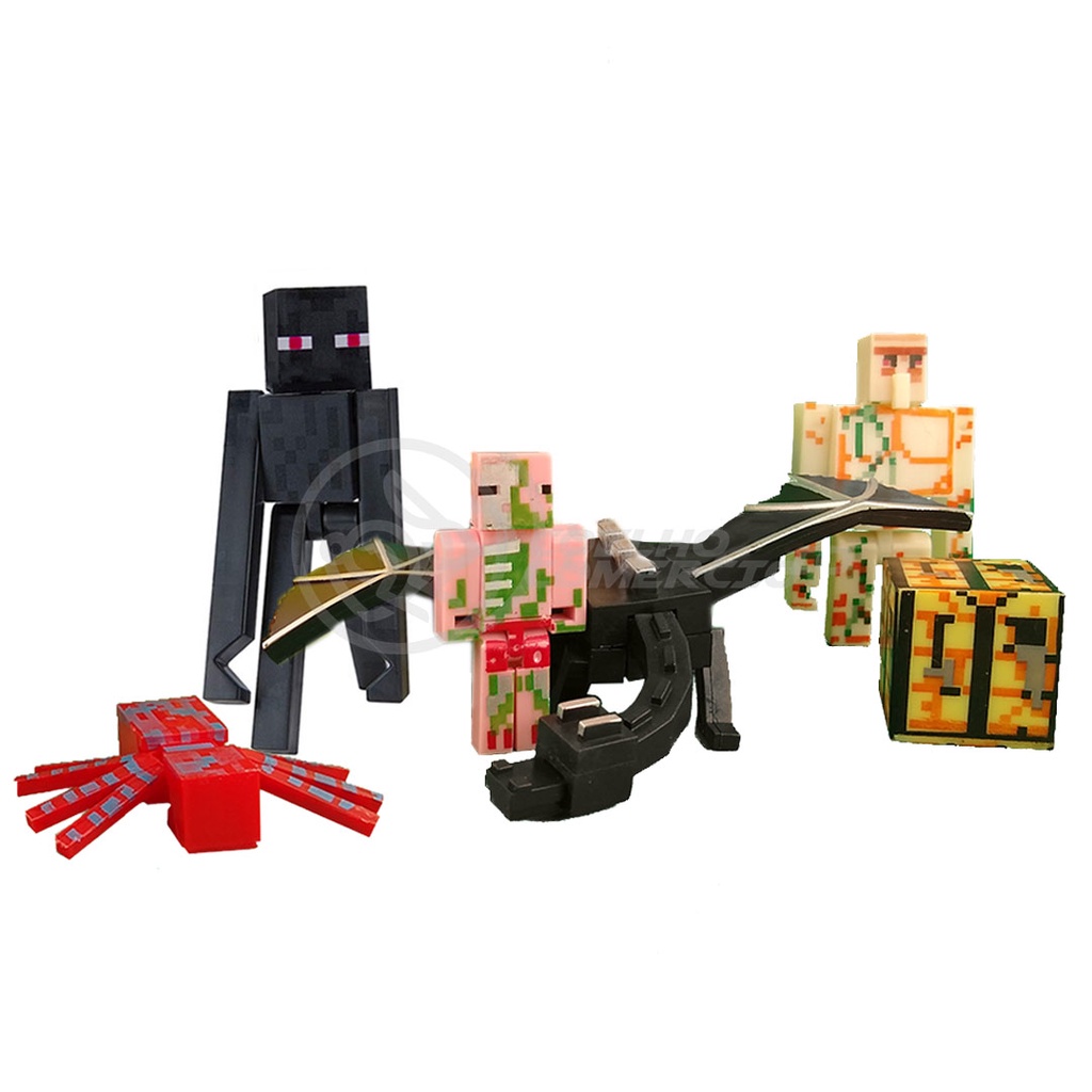 Bonecos Personagens Minecraft Cartela com 9 itens – Maior Loja de  Brinquedos da Região