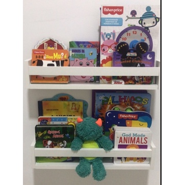 2 Prateleiras Decoração Branco Mdf Livro Revista Infantil