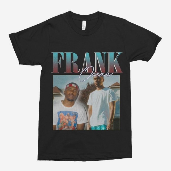 Camiseta Básica Unissex Algodão Frank Ocean Blonde Vintage Tumblr.eab-ELTO.