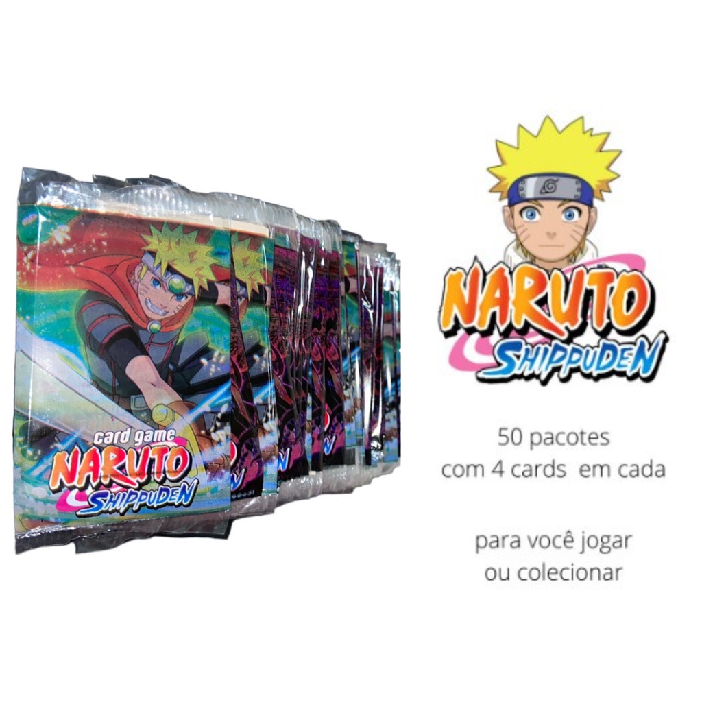 Kit Pacotinhos Cards Naruto Shippuden Bater Bafo Shopee Brasil