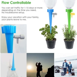 Sistema Automático De Irrigação Por Gotejamento Com Pico De Rega Automática Ajustável Para Plantas , Flores , Estufa , J