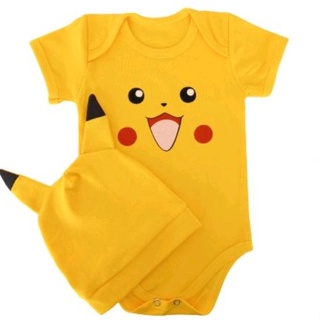 Touca Bebê Pikachu Pokemon Elétrico Festa Fantasia Mesversário