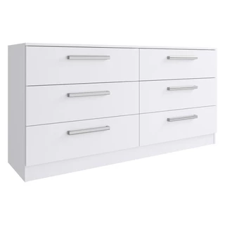 Cômoda Madesa Laura com 6 Gavetas - Branco