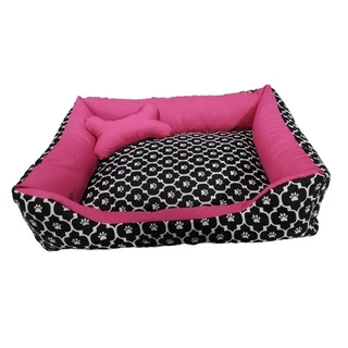 Caminha de cachorro cama Pet + ossinho fundo impermeável 100% Algodão TAM G