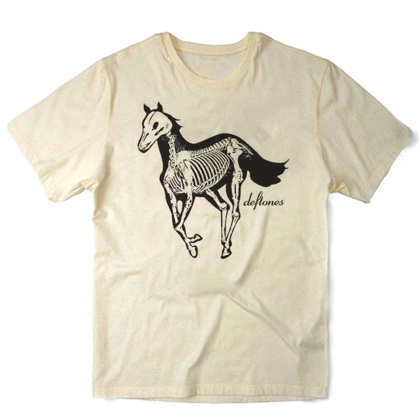 Camiseta Algodao Deftones Horse Skull Caveira Banda Bandas Musica Heavy Metal Alternativo