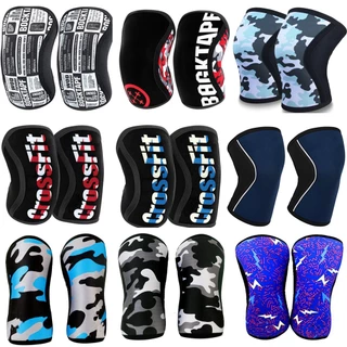 7mm Joelheiras De Compressão Neoprene Profissional 2 Peças Esportiva 1 Par