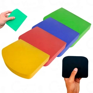 Kit Jogo 12 Espátula Para Aplicação De Rejunte Em Material EVA Cerâmica Piso Colorido Flexível em Oferta na Shopee