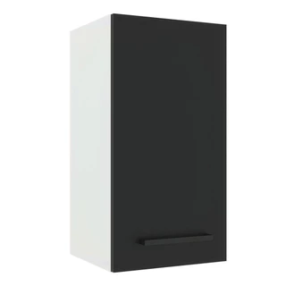 Armário de Cozinha Aéreo 35 cm 1 Porta Branco/Preto Agata Madesa em Oferta na Shopee