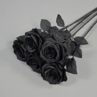 Rosa Preta , Curling , Flor Artificial , Decoração De Casamento Casa