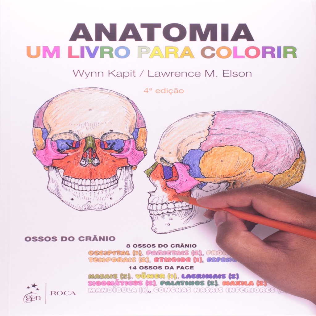 Anatomia Um Livro Para Colorir Autor Wynn Kapit | Shopee Brasil