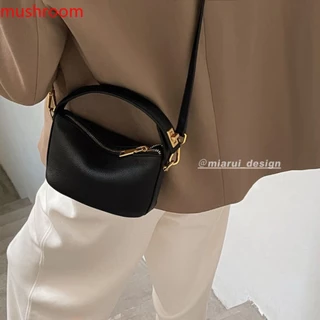 Xiaoruiliang Bag Saco Original Niche Lunch Box Saco Nuvem Saco Pequeno Quadrado Saco Feminino Saco Mensageiro 2021 Novo Estilo Outono Inverno [Cogumelo]
