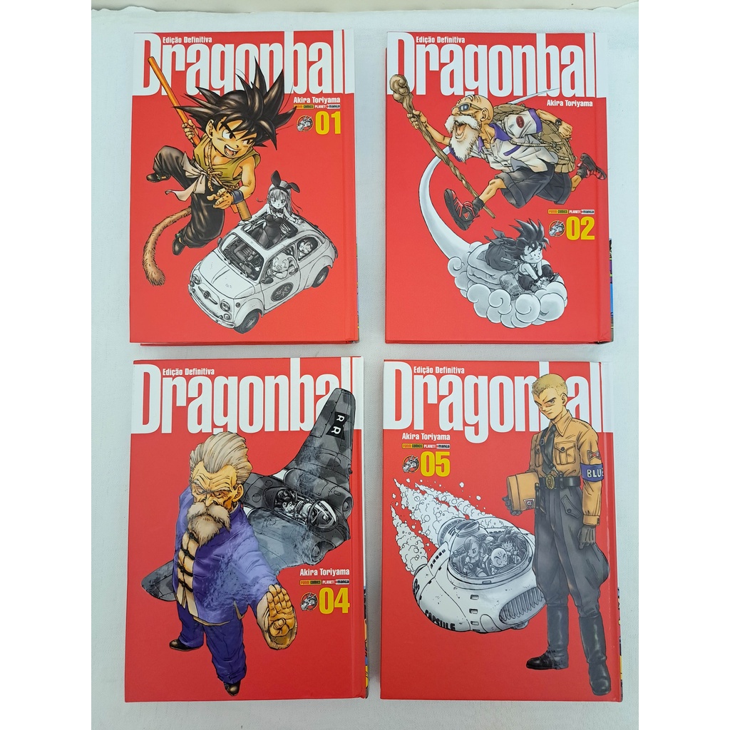 Dragon Ball - Edição Definitiva - Volumes 1, 2, 4 e 5 - Panini