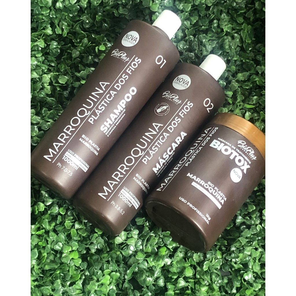 Escova Progressiva Com Formol Marroquina Plastica Dos Fios | Shopee Brasil