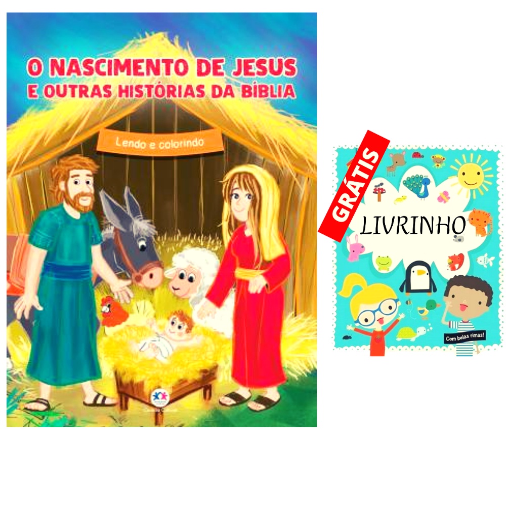 A vida de Jesus para crianças - Livro para colorir